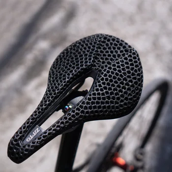 ZTTO 3D-печатное седло для велосипеда Сверхлегкий углеродный волокно / титановый сплав Полый Удобный дышащий MTB Шоссейный велосипед Велосипедное сиденье