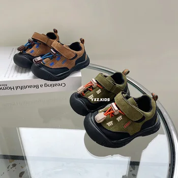 Повседневная обувь для мальчиков с мягкой подошвой Детские кроссовки Весенняя и осенняя детская обувь