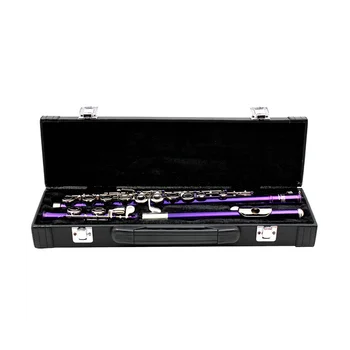 16 Отверстия Чехол для флейты Портативный прочный ящик для хранения флейты Кожаная сумка Трубка Чехол для музыкальных инструментов