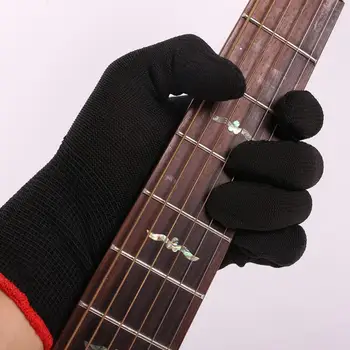1Pc Гитара Перчатка Гитара Бас Кончики пальцев Музыкальный инструмент Тренировочные перчатки Начинающий Полный Палец Защита Рук Противоскользящая перчатка