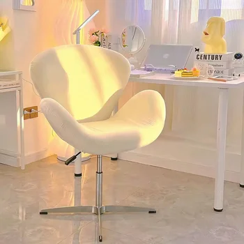 Новое компьютерное кресло, кресло для макияжа для девочек в домашней спальне, удобный сидячий туалетный столик, вращающееся кресло Sherpa Lift