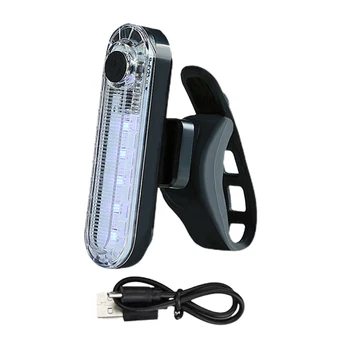 USB Перезаряжаемый велосипедный задний фонарь Супер яркость Водонепроницаемый Длительное время работы для повышенной безопасности 4 режима Аксессуары для велосипедов