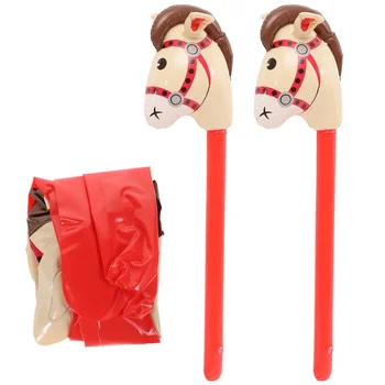 Надувные воздушные шары Надувные лошадиные палочки Детские надувные палочки Игрушка Надувная голова лошади Воздушный шар