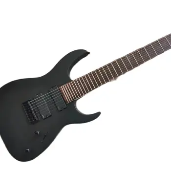 8 струн матовая черная электрическая бас-гитара с грифом, предложение по индивидуальному заказу