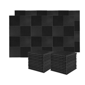 120 шт. Звукоизоляционная плита Звукоизоляционная студийная пена, для настенной звукоизоляционной доски, 2,5X 30X 30 см