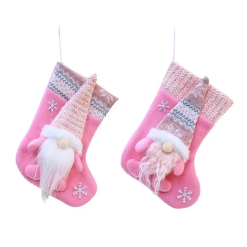 Рождественские носки Розовые креативные веселые носки Детские милые носки Рождественский домашний подарок Лось Снеговик Санта Печатные носки для мужчин и женщин