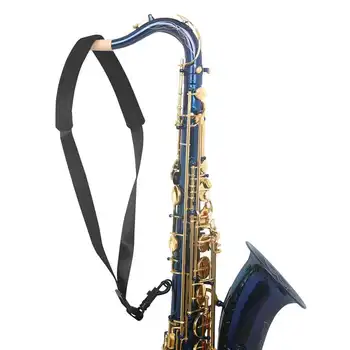 Регулируемый шейный ремень для саксофона Удобный ремень для саксофона с пряжкой для саксофона Валторны Бас-кларнеты