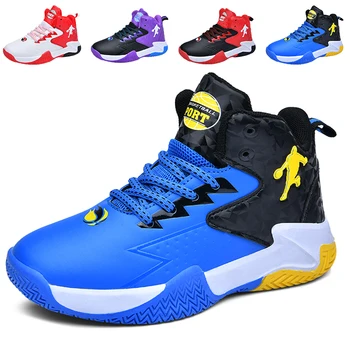 2023 Детская баскетбольная обувь Дышащая удобная спортивная обувь Детская баскетбольная обувь Тренировочные спортивные баскетбольные кроссовки