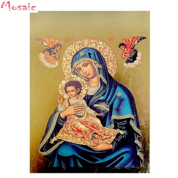 алмазная вышивка религиозная икона Иисуса, 5d алмазная живопись, полная алмазная мозаичная картина из страз, новогодний подарок