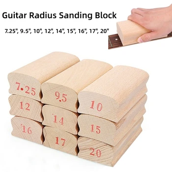Деревянная гитара Радиус Шлифовальный блок для гитары Бас Лад Выравнивание грифа Luthier Инструмент Аксессуары для гитары Guitarra