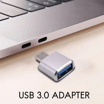 USB C - USB Адаптер 2 Pack Тип C - USB 3.0 Адаптер USB Адаптер с поддержкой OTG для устройств Galaxy S9 / S8 / Not 8 Type C (серебристый)