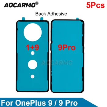 Aocarmo 5 шт. Задний клей для OnePlus Nord 9r 9RT 9 Pro 1 + 9Pro Задняя крышка Водонепроницаемый клей для наклеек