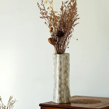 Керамическая ваза Современная абстрактная ваза Абстрактные цветы Ваза Контейнер для цветов в скандинавском стиле (S)