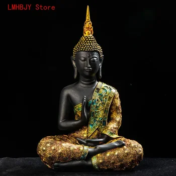 LMHBJY Тайская статуя Будды Смола Украшения ручной работы Юго-Восточная Азия Креативное фойе Украшения для дома