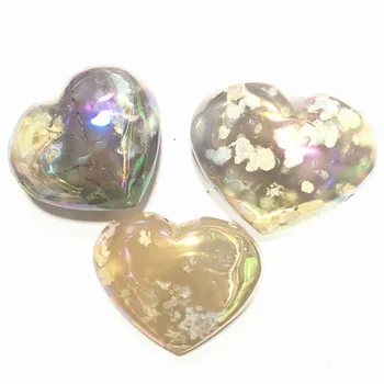 натуральный драгоценный камень, аура, цветущая сакура, агат, сердце, кристаллы, целебные камни для украшения