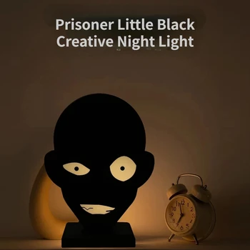 Японская креативная настольная лампа песочная скульптура заключенный в черной прикроватной атмосфере ночник украшения светильники домашние аксессуары
