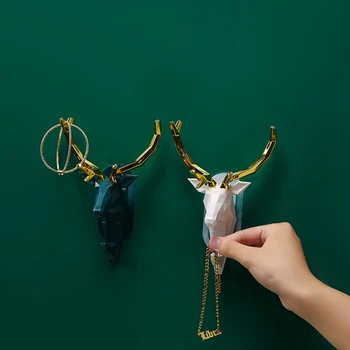 оленьи рога настенный крючок декоративные металлические подвесные крючки вешалка для хранения