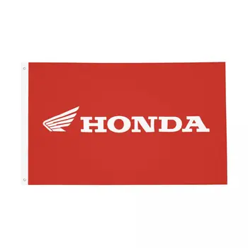Автомобили И Клубы Hondas Гоночные Флаги Яркий Цвет Внутренний Открытый Баннер Полиэстер Домашняя Комната Общежитие Настенный Декор