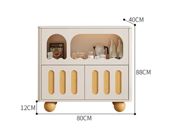 Log Cream Style Бытовой современный минималистичный буфет Винный шкаф