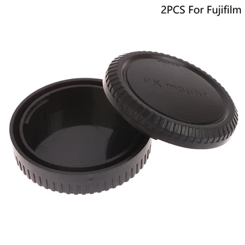 Для Fujifilm X Задняя крышка объектива / Крышка корпуса камеры Пластиковая черная крышка крышки объектива Набор для XT2 XT3 Xt4 XE3 XE4 XS10 XH1 XH2 Xpro3
