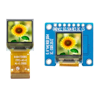 0,6-дюймовый цветной OLED-дисплей Разрешение 64x64 SSD1357 драйвер Ярко-яркий цветной дисплей 20-контактный/7-контактный