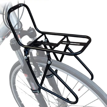  Передняя стойка для велосипедов, стальные багажные полки для туристических багажников Грузоподъемность 15 кг Багажник для велосипедов на горной дороге