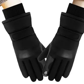 Мужские зимние перчатки Варежки Грелки для рук Сенсорный экран Зимние перчатки Дышащий Грелка для рук Для холодной погоды Бег Вождение Пешие прогулки