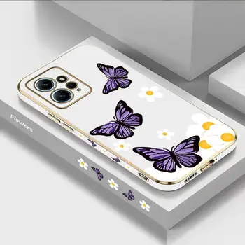 Garden Butterflies Роскошный чехол для телефона с покрытием для Xiaomi Redmi Note 11 Pro Plus 10 Pro 11 11S 12Pro Plus 12 9S 8 Pro Чехол