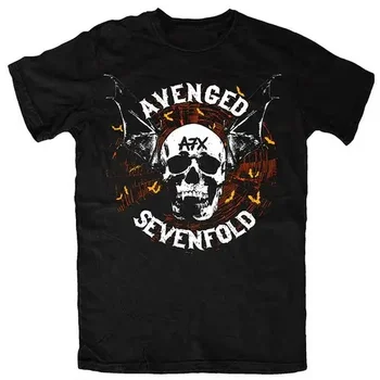  Avenged Sevenfold Heavy Mental Band Футболка Большие размеры Мужчины Женщины 100% хлопок Повседневная уличная одежда O-образным вырезом Негабаритные футболки унисекс