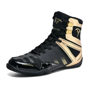 Новая роскошная боксерская обувь Мужские боксерские кроссовки Легкая борцовская обувь Противоскользящая обувь