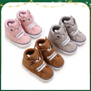 Детская обувь Ребенок Мальчик Девочки Fox Soft Newborn First Walker Противоскользящая мягкая подошва Спортивные кроссовки для малышей Детские пинетки Детская обувь