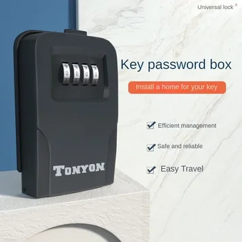TONYON ящик для ключей с замком для паролей из чистого металла противоугонная коробка с высоким уровнем безопасности отделка строительной площадки настенный навесной замок для дома типа 
