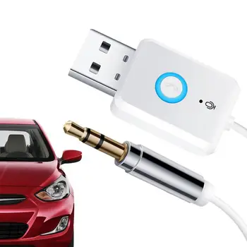 USB адаптер Беспроводной автомобильный приемник и передатчик Стабильный автомобильный прием музыки Plug And Play USB-адаптер Беспроводной автомобильный адаптер для