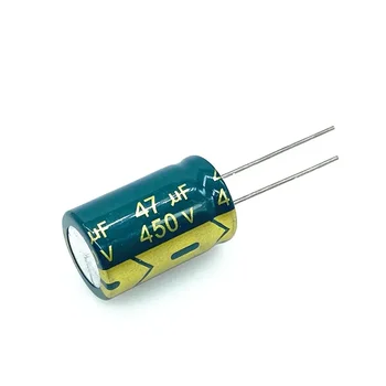 10 шт./лот 450 В 47 мкФ высокочастотный низкоимпедансный 450 В 47 мкФ алюминиевый электролитический конденсатор размер 16 * 25 20%