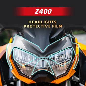 Используется для аксессуаров для мотоциклетных ламп KAWASAKI Z400 Прозрачная защитная пленка велосипедных фар и наклеек спидометра