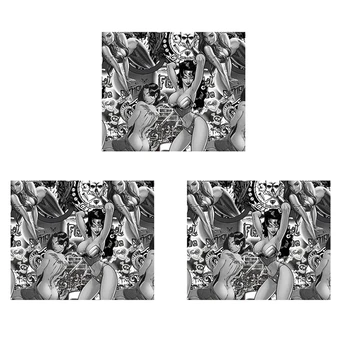 3X Гидрографическая пленка - Гидротрансферная печать - Гидропогружение - Fantasy Girls - 50 x 200 см