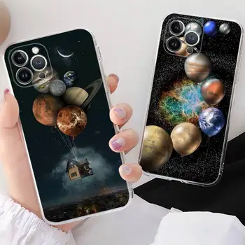 Чехол для телефона Yinuoda Sky Space Planet Moon Stars для iPhone 11 12 13 Mini Pro Max 8 7 6 6S Plus X 5 SE 2020 XR XS Чехол