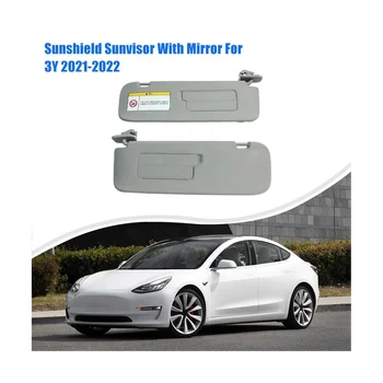 Автомобильный солнцезащитный козырек с зеркальным внутренним солнцезащитным козырьком для Tesla Model 3/Y 2021-2022 1490406-31-A