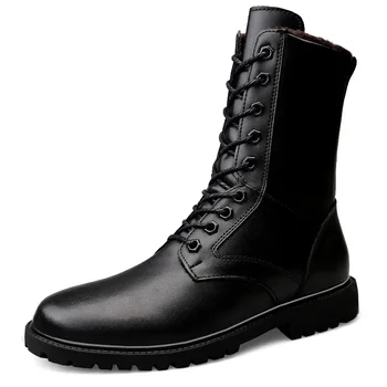 мужские женские кожаные ботинки черные ботинки для пустыни большого размера мужские нескользящие военно-тактические тренировочные мужские армейские боевые ботинки