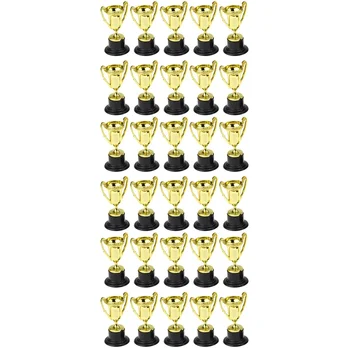 30 шт. Мини Пластиковые Золотые Чашки Трофеи Для Вечеринок Дети Раннее Обучение Игрушки Призы